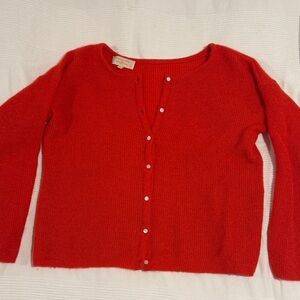 Sézane Red Gaspard Cardigan XS